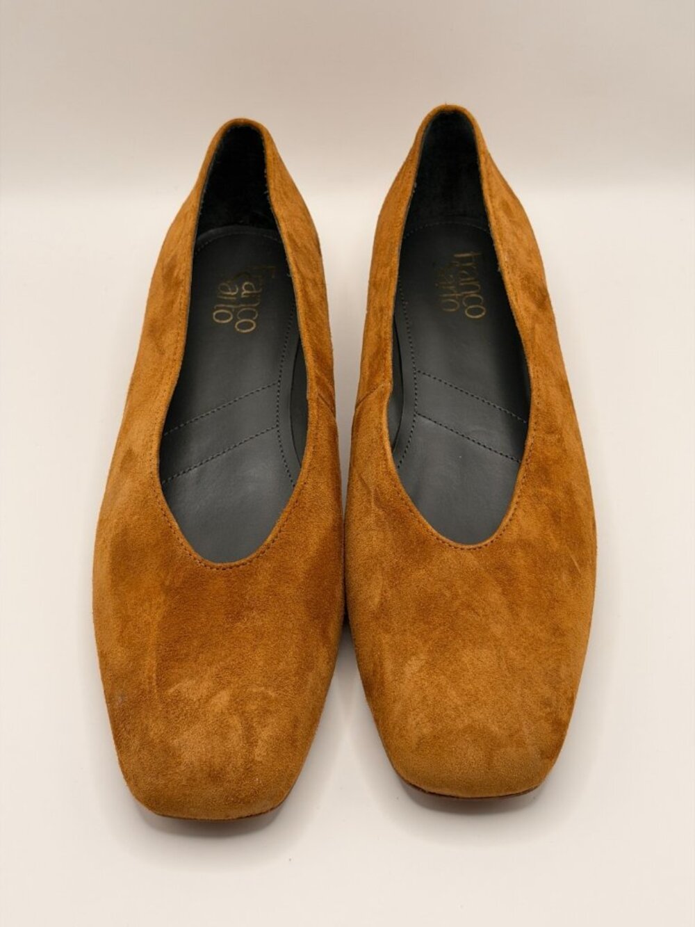 Franco Sarto Women Damona Brown Leather Flat Heel Sz 9 M